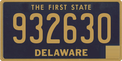DE license plate 932630