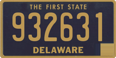 DE license plate 932631