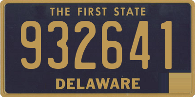 DE license plate 932641