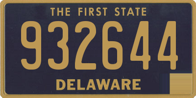 DE license plate 932644