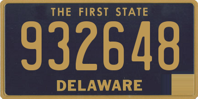 DE license plate 932648