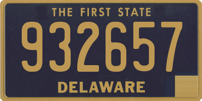 DE license plate 932657