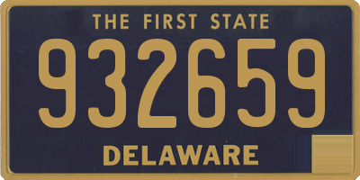 DE license plate 932659