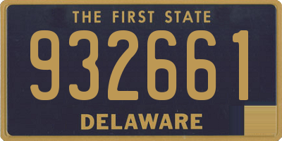DE license plate 932661