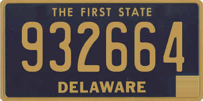 DE license plate 932664