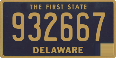 DE license plate 932667