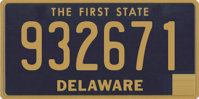 DE license plate 932671