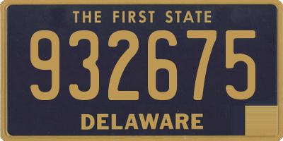 DE license plate 932675