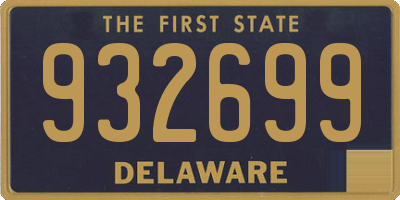 DE license plate 932699