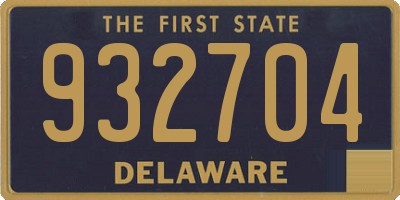 DE license plate 932704
