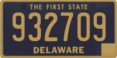 DE license plate 932709