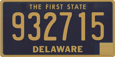 DE license plate 932715