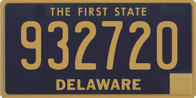 DE license plate 932720