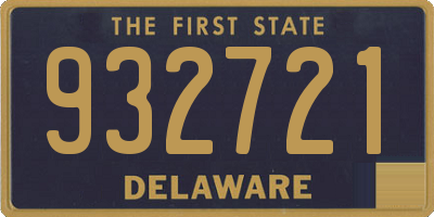 DE license plate 932721
