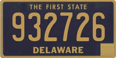 DE license plate 932726