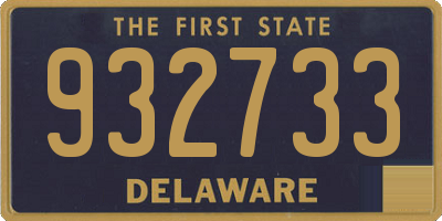 DE license plate 932733