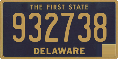 DE license plate 932738