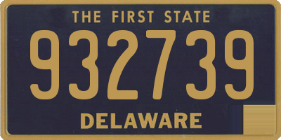 DE license plate 932739