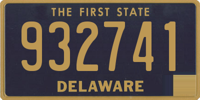 DE license plate 932741