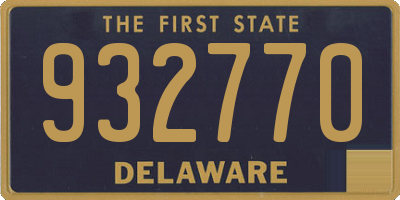DE license plate 932770