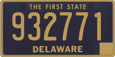 DE license plate 932771
