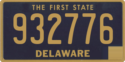 DE license plate 932776