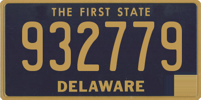 DE license plate 932779