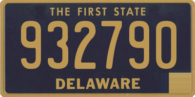 DE license plate 932790