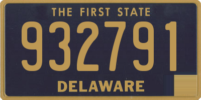 DE license plate 932791