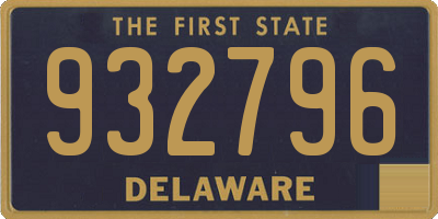 DE license plate 932796