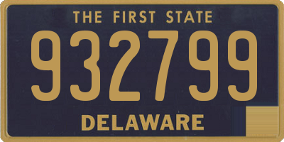DE license plate 932799