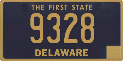 DE license plate 9328