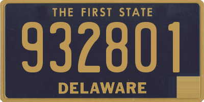 DE license plate 932801