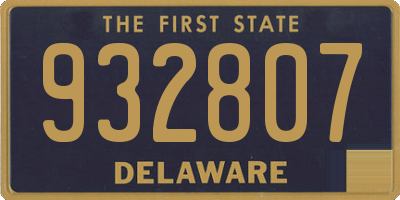 DE license plate 932807