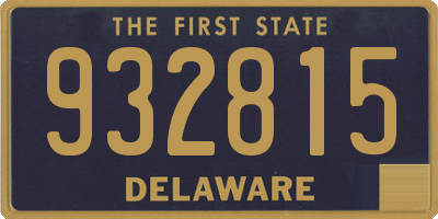 DE license plate 932815