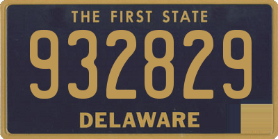 DE license plate 932829