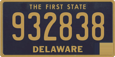 DE license plate 932838