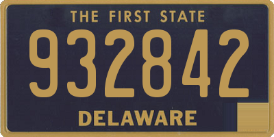 DE license plate 932842