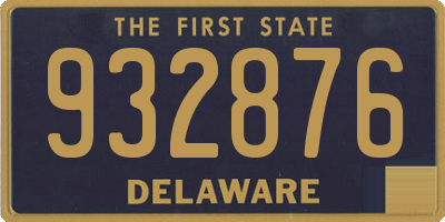 DE license plate 932876