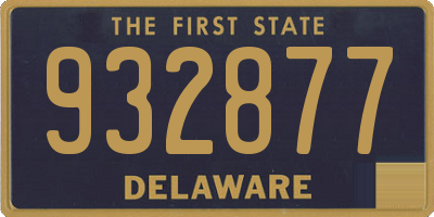 DE license plate 932877
