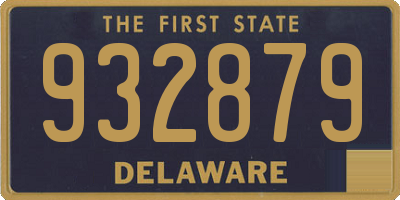 DE license plate 932879