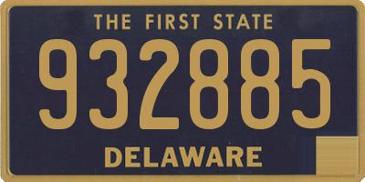DE license plate 932885