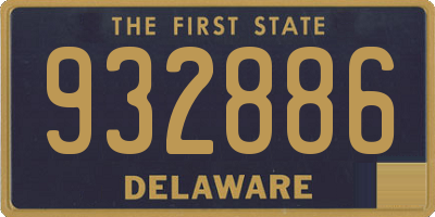 DE license plate 932886