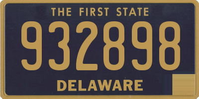 DE license plate 932898