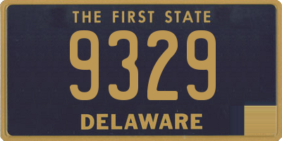 DE license plate 9329