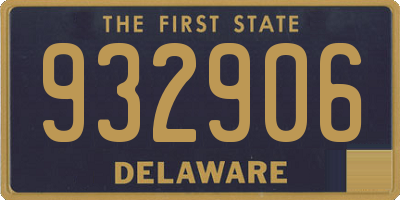 DE license plate 932906