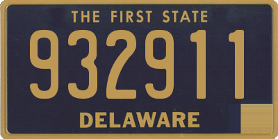 DE license plate 932911