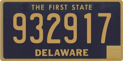 DE license plate 932917