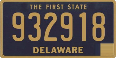 DE license plate 932918