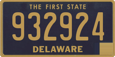 DE license plate 932924
